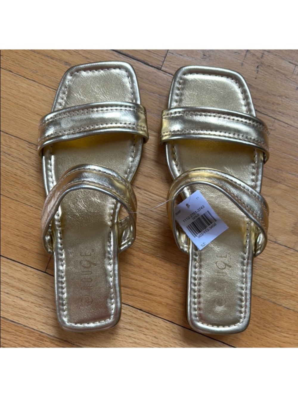 Rouge! Shimmering Gold Sandals